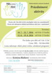 prázdninové aktivity